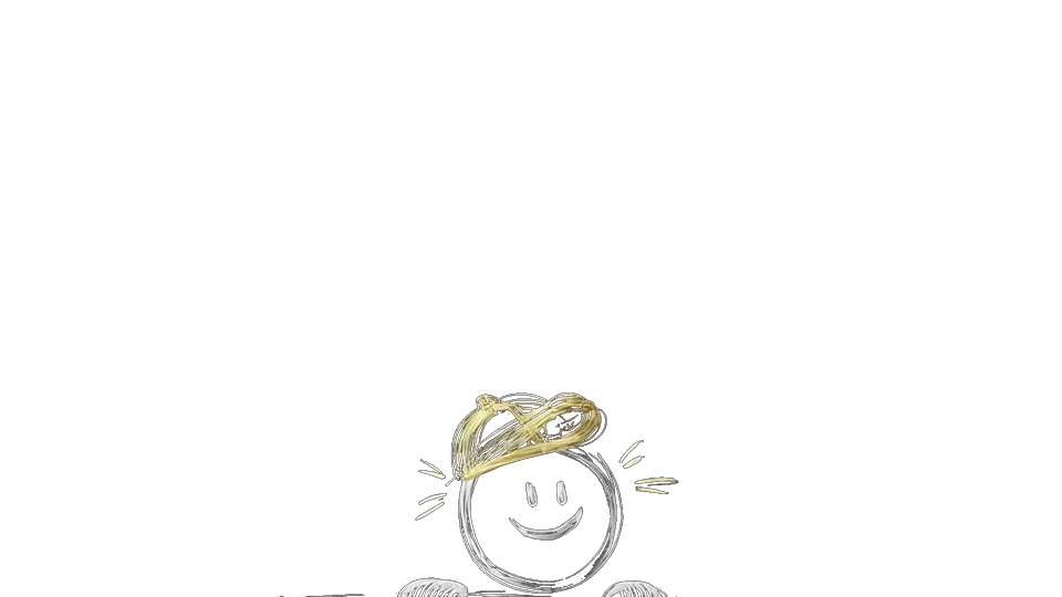 Stickman trzymający megafon